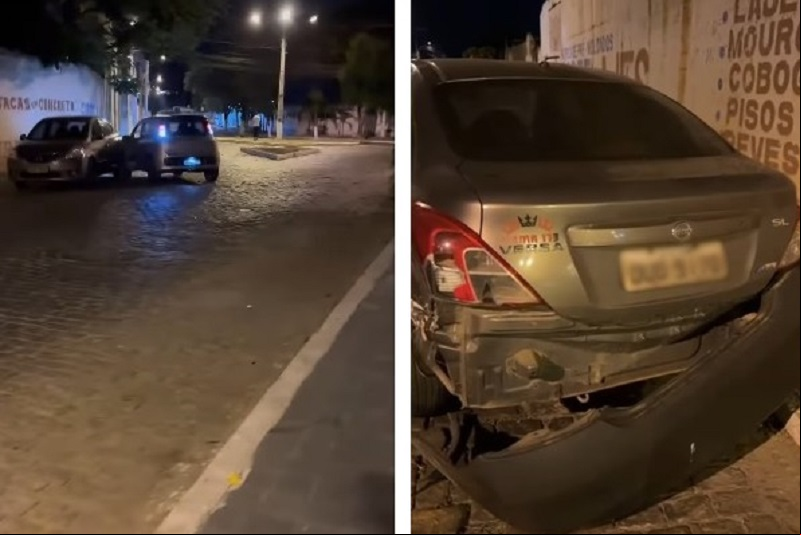 'Brumado 148 anos': Motorista embriagado colide em carro estacionado e foge após acidente no bairro Nobre